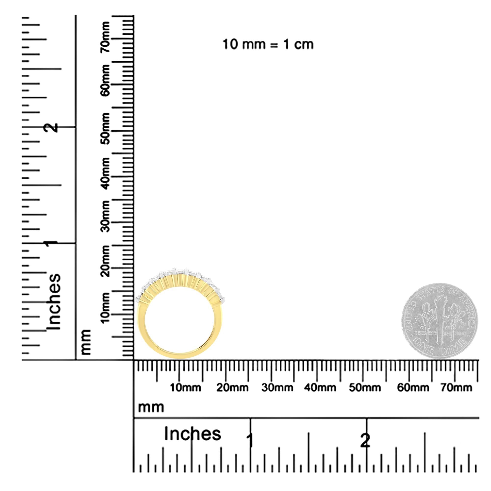 IGI Certified 10KT Yellow Gold 1 Cttw Diamond Band Ring (J-K, I1-I2)