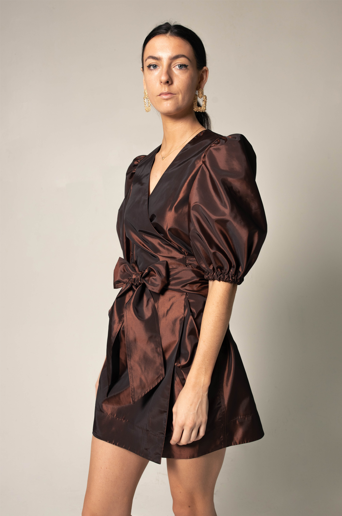 Power Bordeaux Red Wrap Dress - Unleash Your Confidence with Le Réussi
